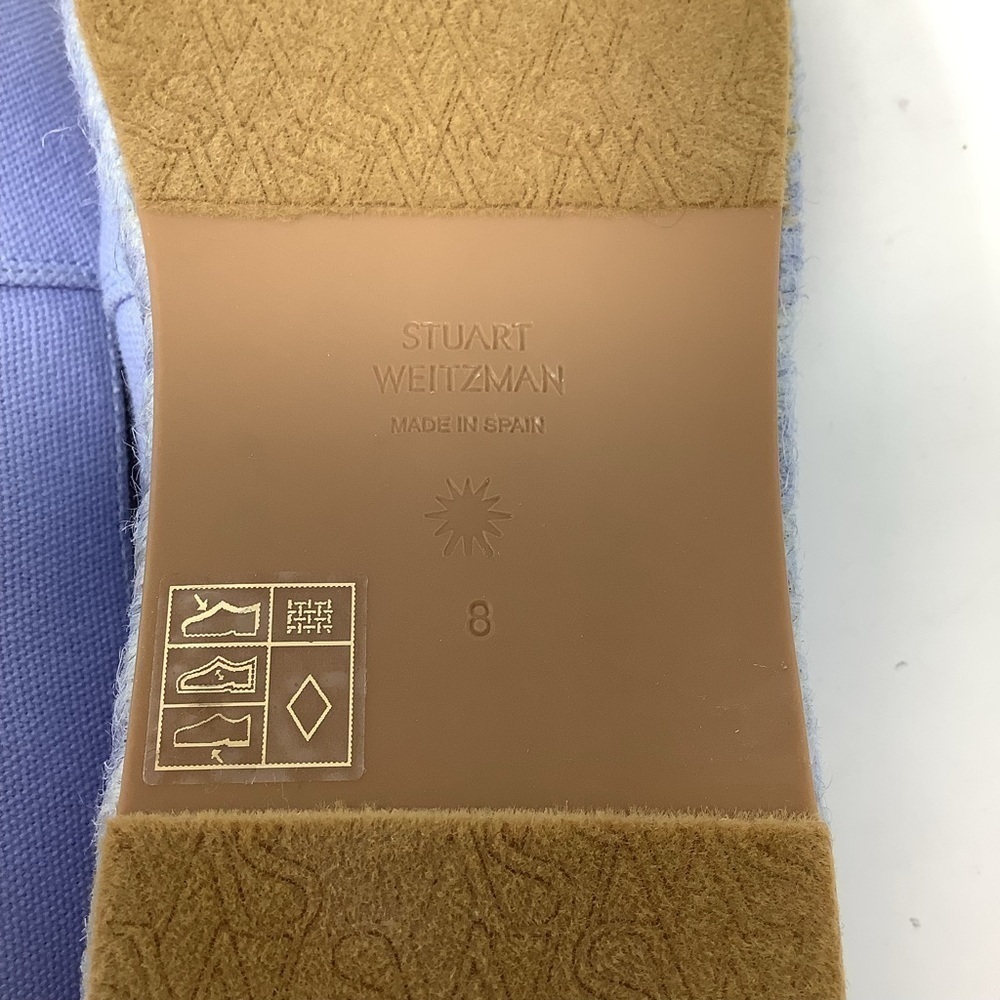 Stuart Weitzman Dree Espadrille Flats 8c Periwink… - image 8